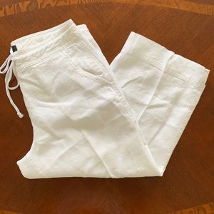 Women’s pure linen capri pants